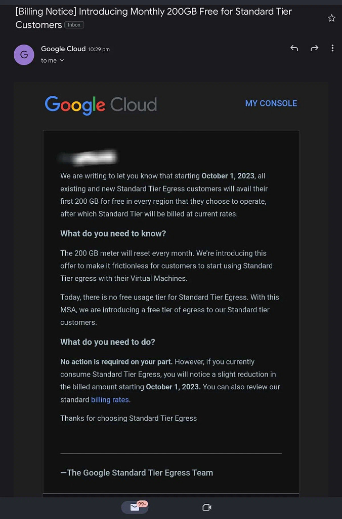 Google-cloud-Gmai-free-tierl